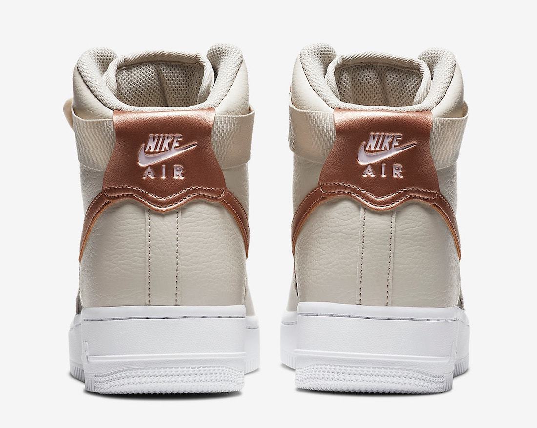 Copper Swooshes Highlight this Nike Air Force 1 High