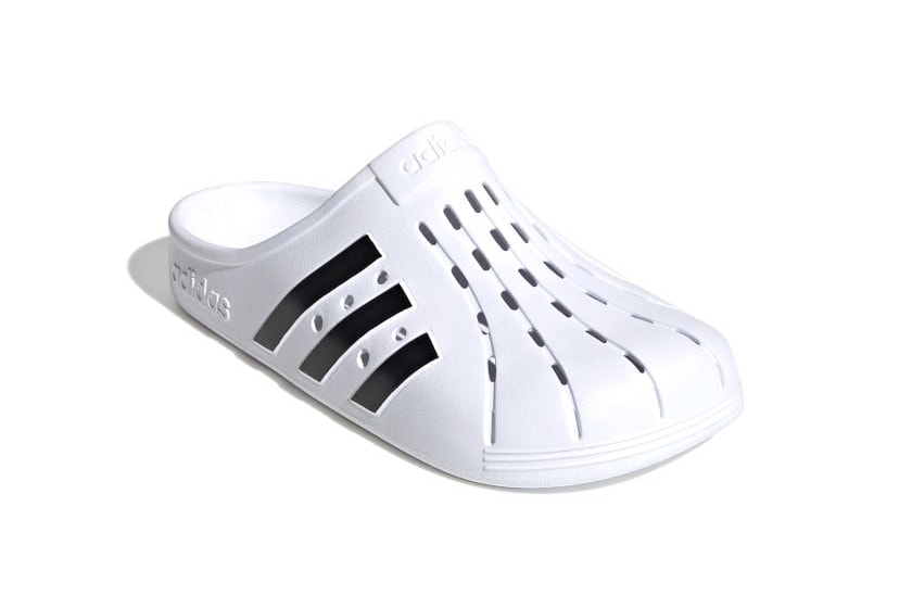 adidas Adilette Clogs Cloud White Core Black