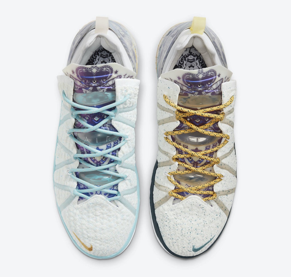 Nike LeBron 18 "Reflections Flip" Celebrates the Lakers Finals Win