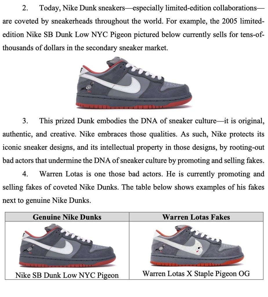 Nike, Inc. V. Warren Lotas And Warren Lotas, Llc