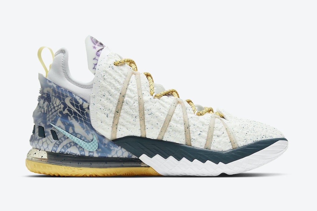 Nike LeBron 18 "Reflections Flip" Celebrates the Lakers Finals Win