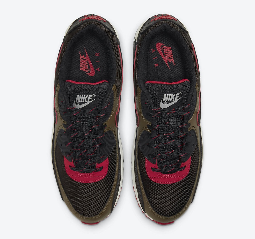 Nike Air Max 90 Features a Fall Velvet Brown and University Red Colorway