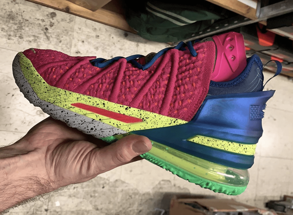 Nike LeBron 18 Los Angeles By Night Pink Prime Multicolor DB8148-600