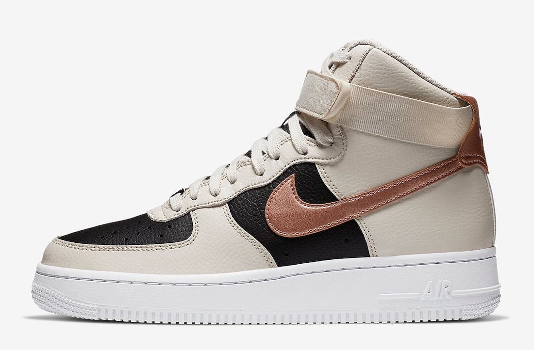 Copper Swooshes Highlight this Nike Air Force 1 High