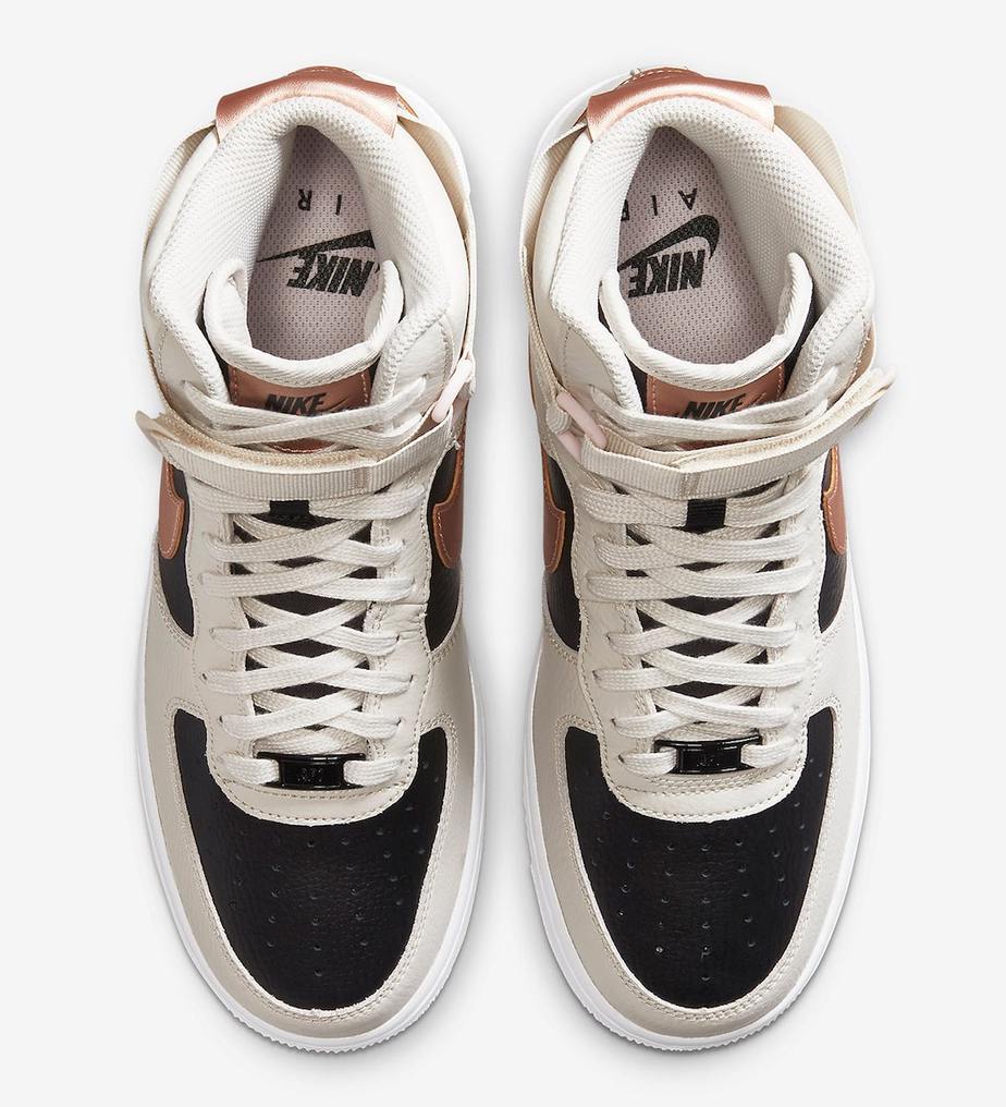 Copper Swooshes Highlight this Nike Air Force 1 High