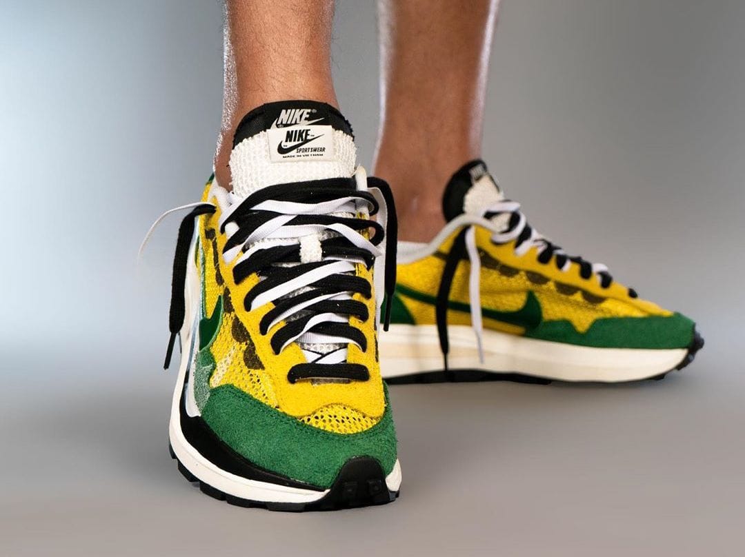 Sacai X Nike Vaporwaffle Yellow/green