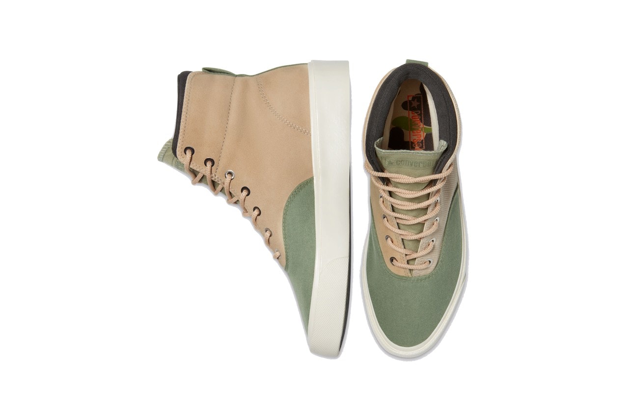 Converse Skidgrip High Low Top Safari Biscotti Oil Green Malachite 169640c 169641c