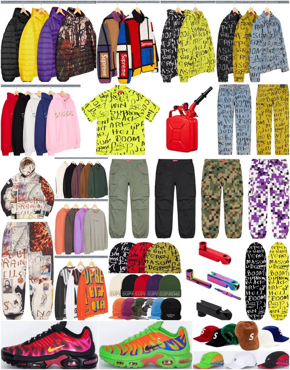 Supreme FW20 Week 8 Droplist