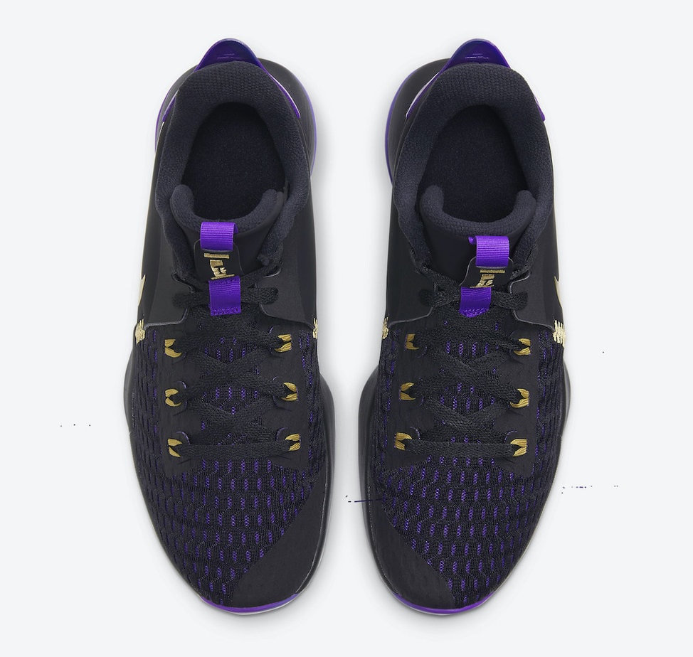Nike LeBron Witness 5 Surfaces in a "Lakers" Colorway