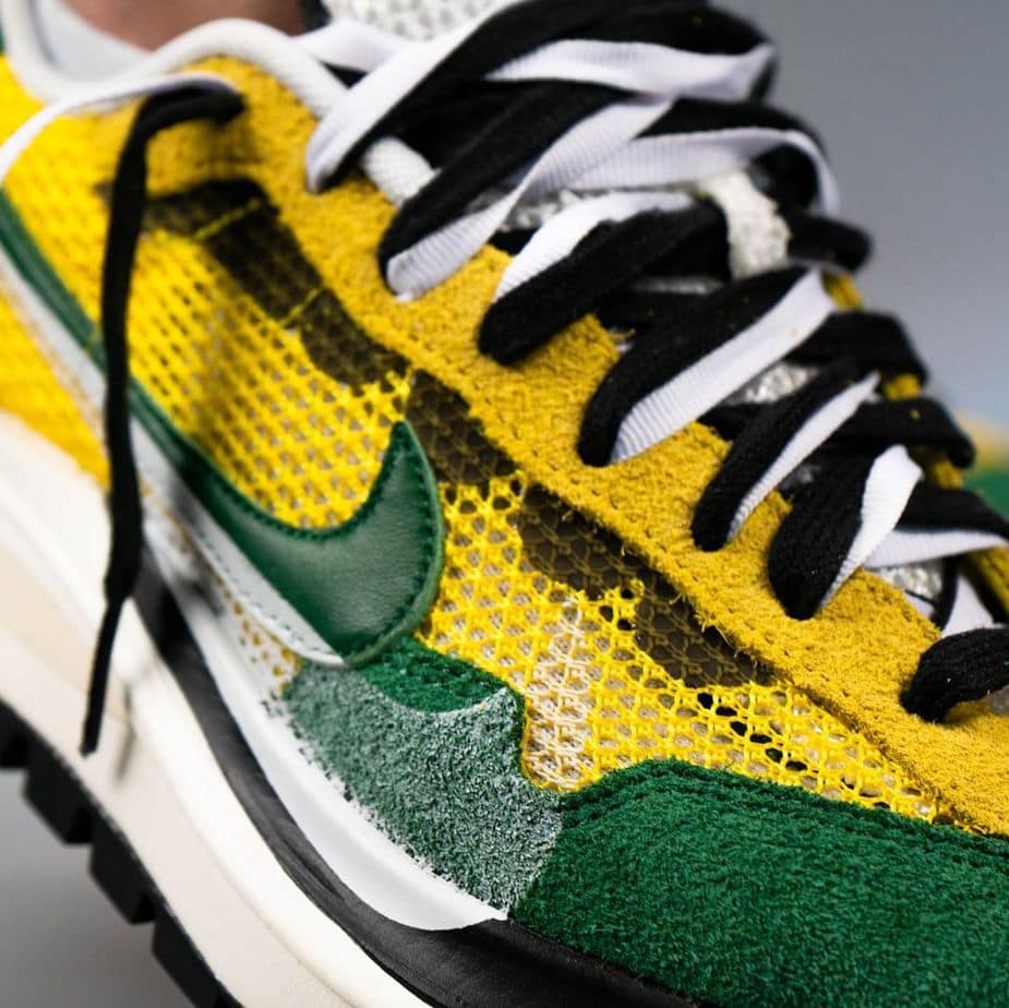 Sacai X Nike Vaporwaffle Yellow Green