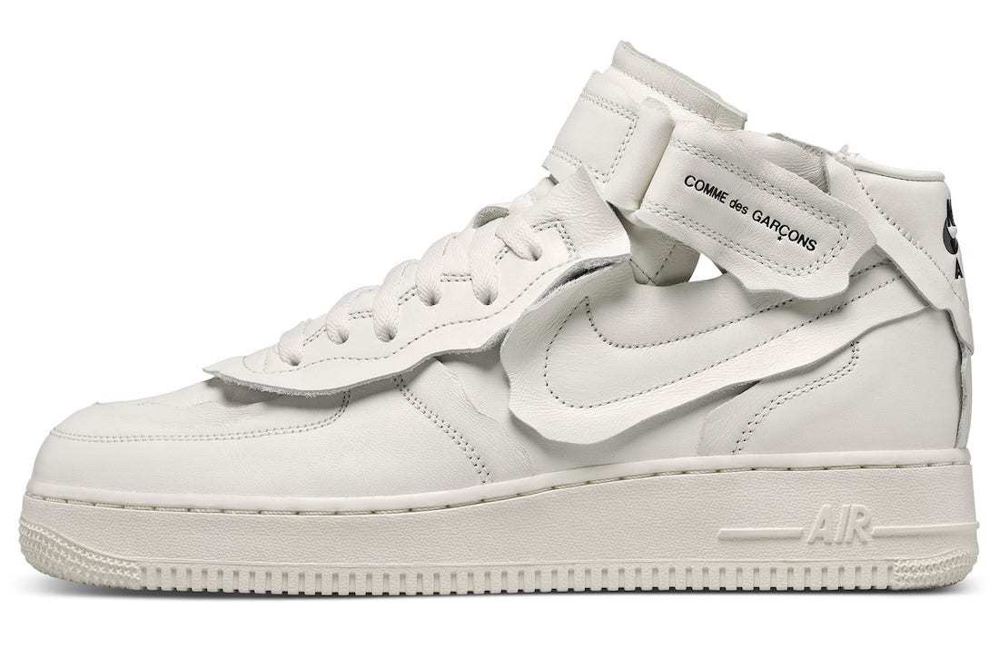 Comme des Garcons x Nike Air Force 1 Mid Collaboration