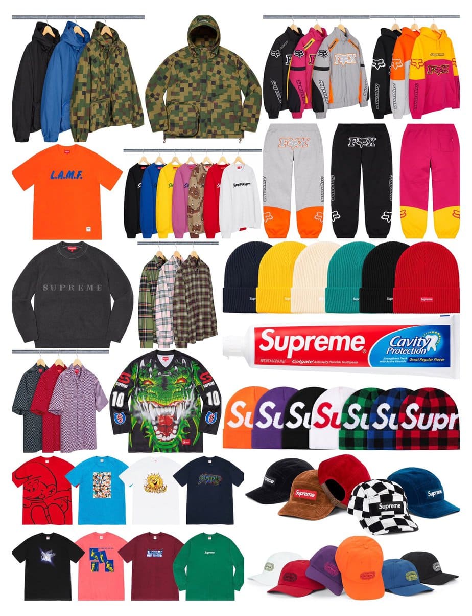 Supreme Fw20 Week 7 Droplist