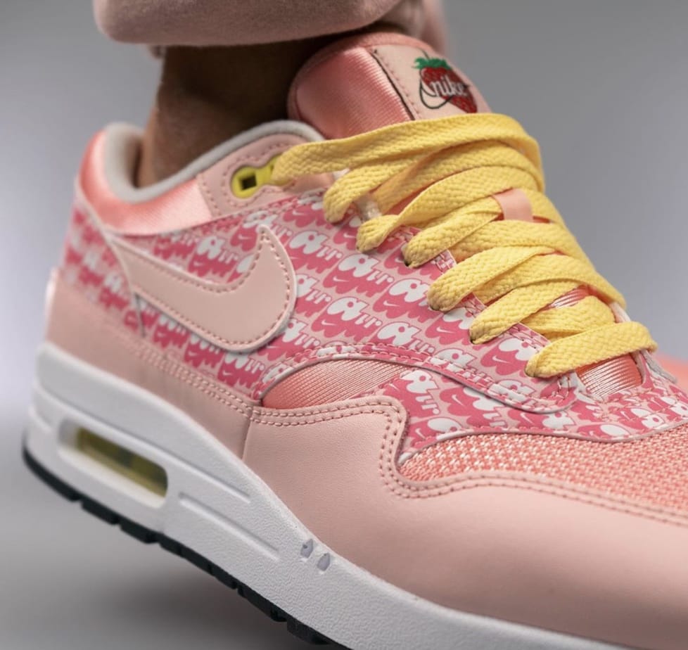 On-Foot Look at the Nike Air Max 1 Powerall "Strawberry Lemonade"