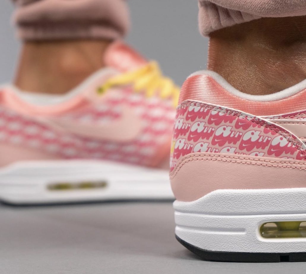 On-Foot Look at the Nike Air Max 1 Powerall "Strawberry Lemonade"