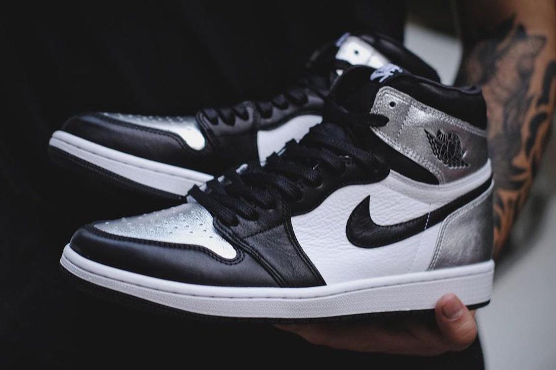 Air Jordan 1 Metallic Silver Toe CD0461-001