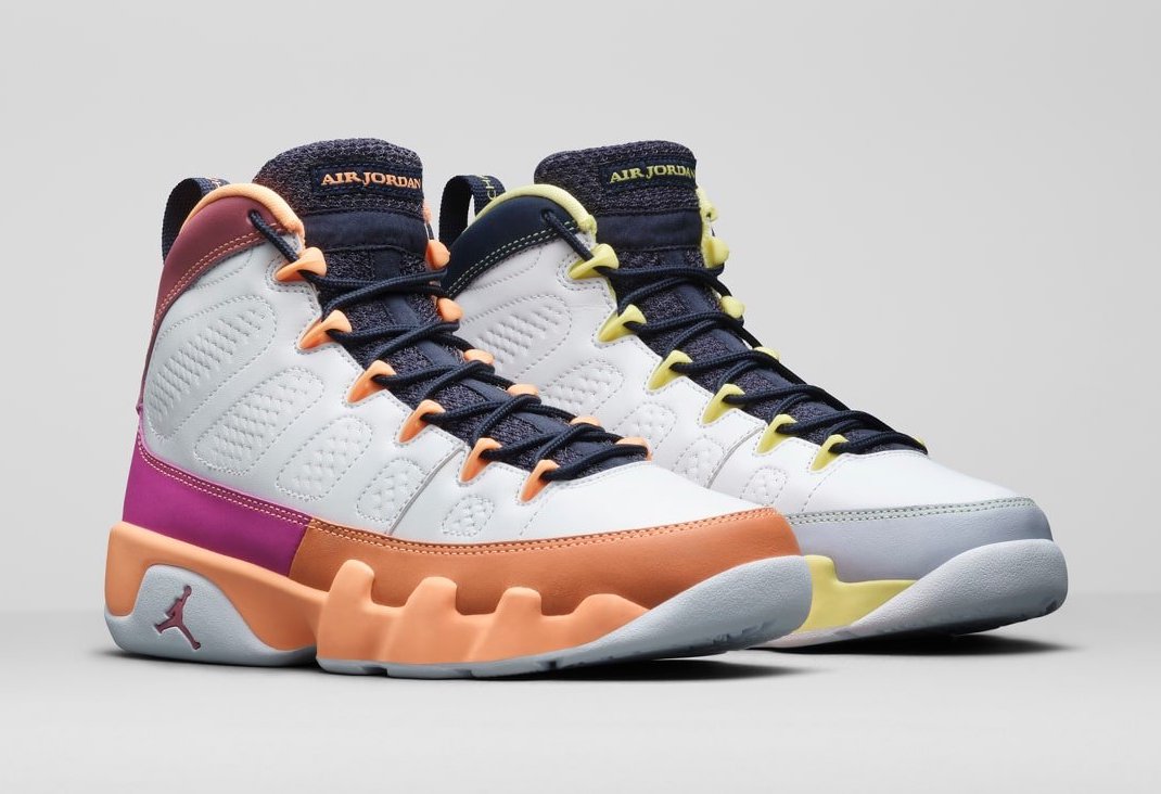 Air Jordan 9 White Cactus Flower Desert Berry CV0420-100