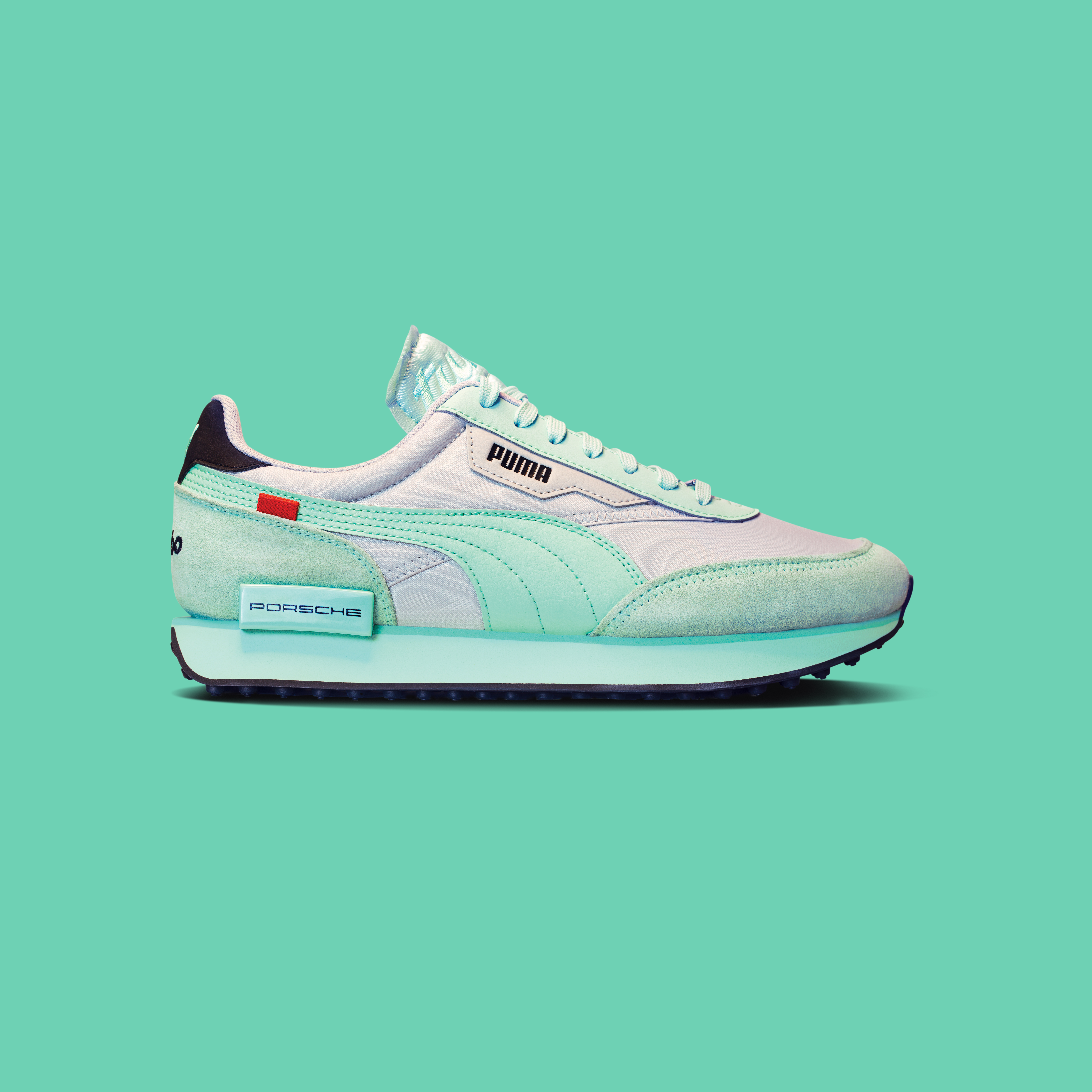 Porsche x PUMA Future Rider in Mint Green