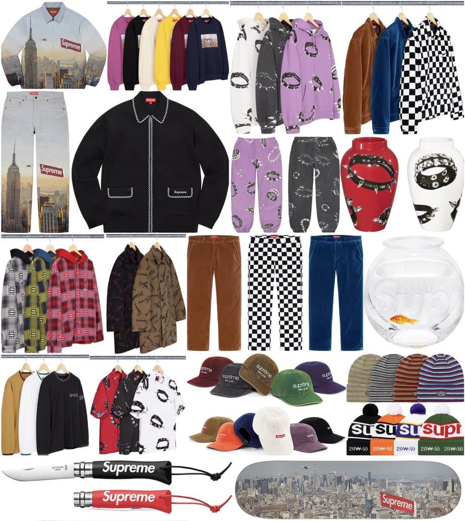 Supreme FW20 Week 12 Droplist