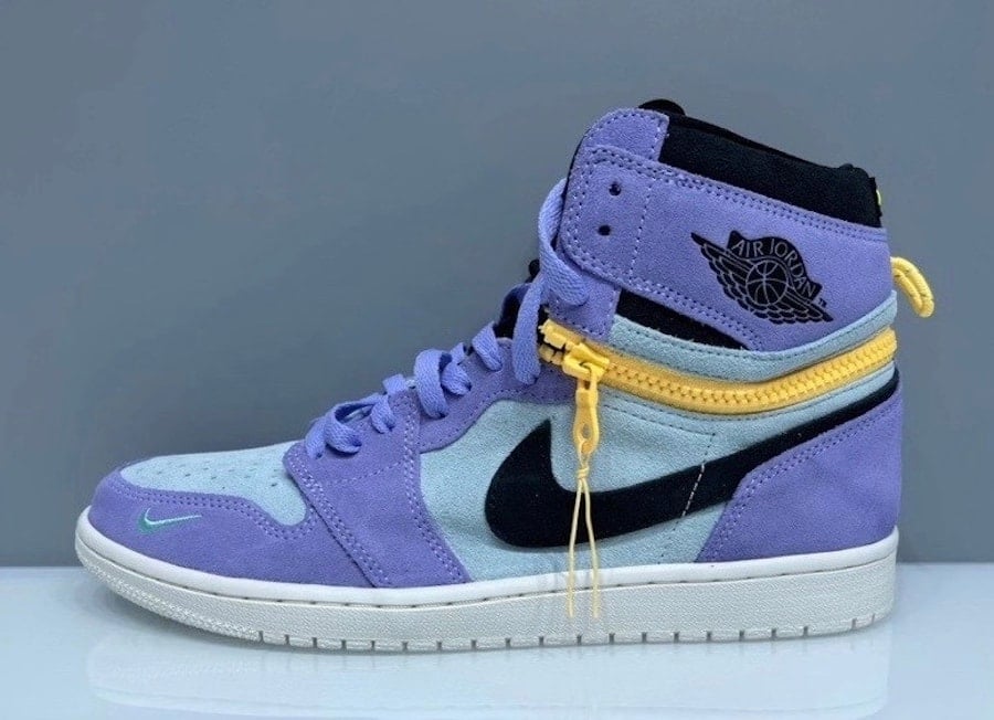 Air Jordan 1 High Switch Purple Pulse Glacier Blue Sail Black