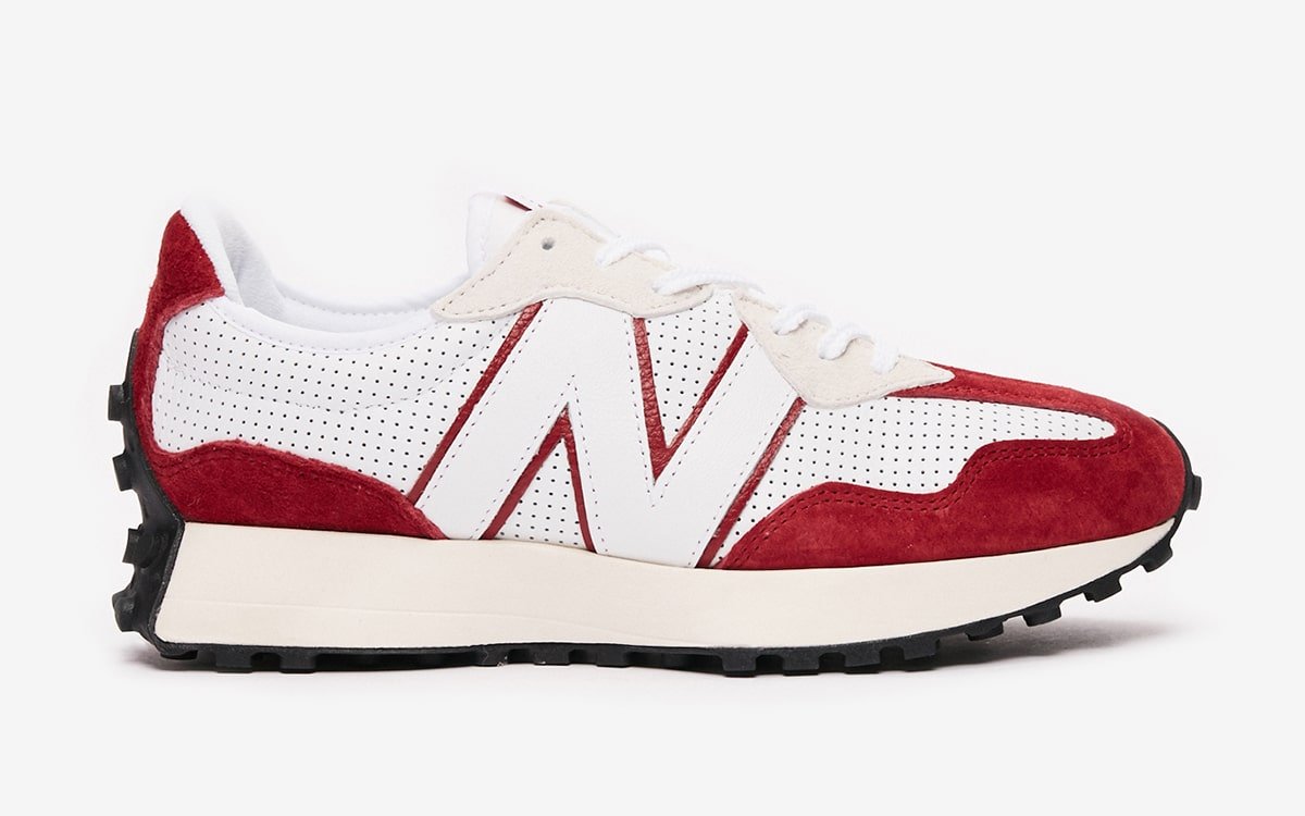New Balance 327 Perforated Pack White Red