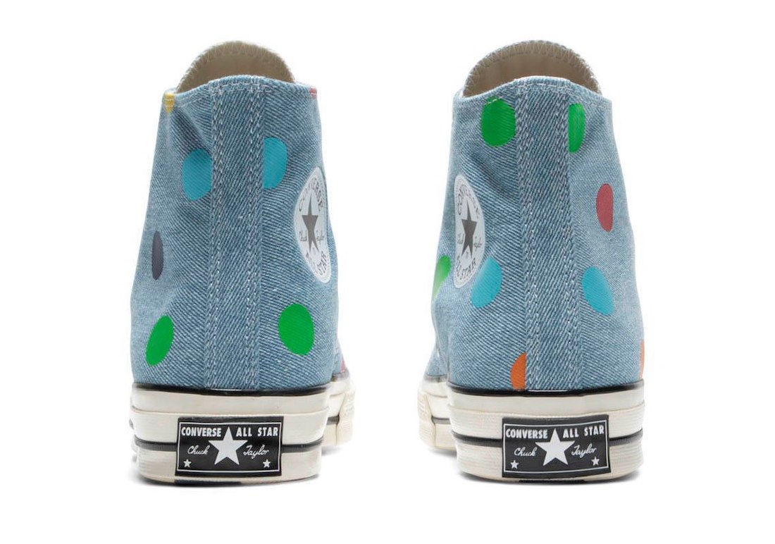 Tyler The Creator x Converse Chuck 70 High Featured Denim and Polka Dots