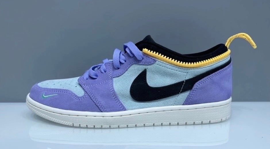 On Foot Look at the Air Jordan 1 Switch "Purple Pulse"