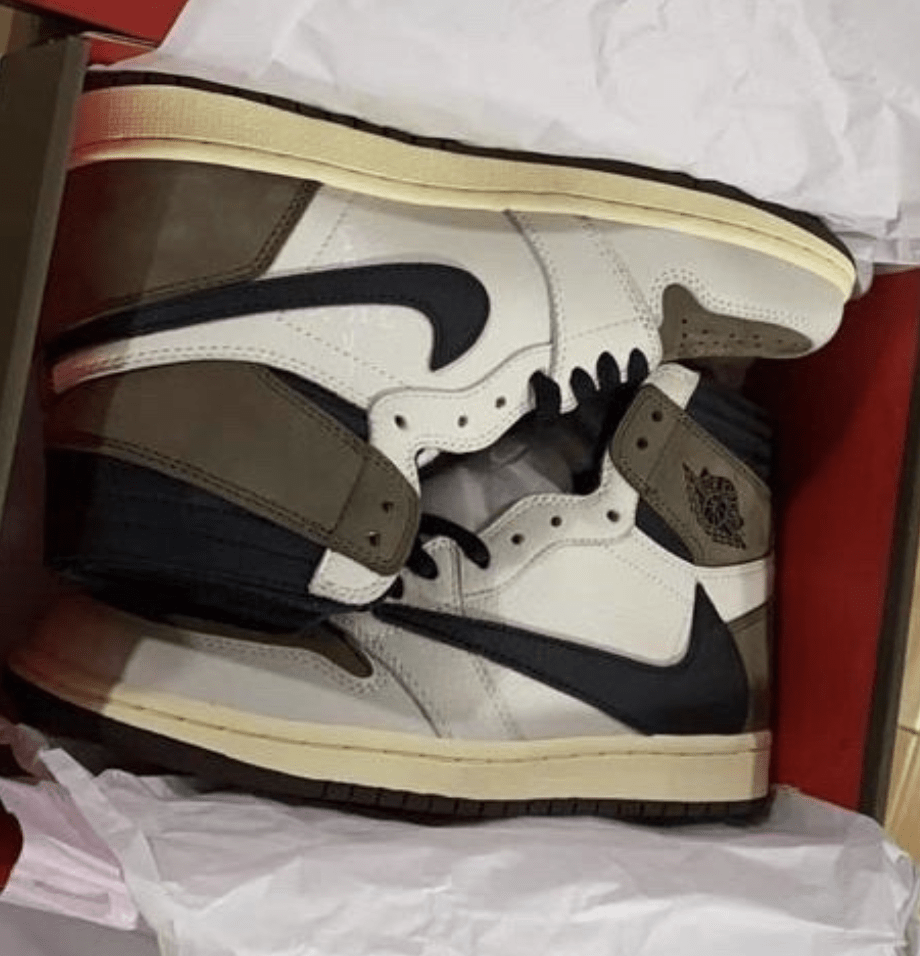 Travis Scott Seen In The Alternate "Cactus Jack" Air Jordan 1 High