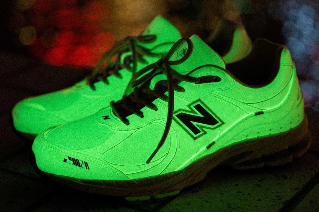 RandomEvent and UNIK Apply GLow in the Dark Uppers to New Balance's 2002R