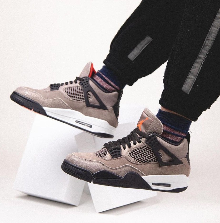 Air Jordan 4 Taupe Haze On Feet