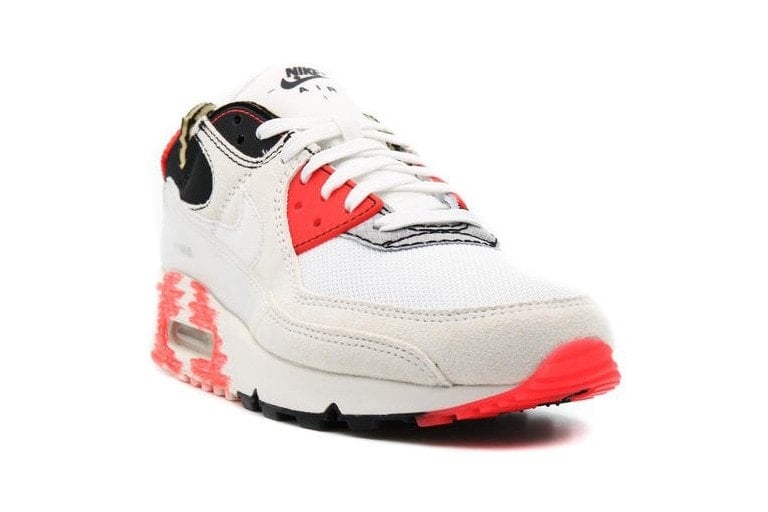 Nike Air Max 90 White Black Infrared Inside Out Reversed Deconstructed DC7856-100