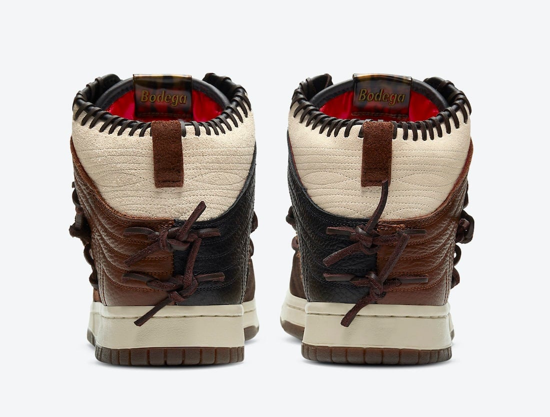 Official Images of the Bodega x Nike Dunk Hi "Fauna Brown"