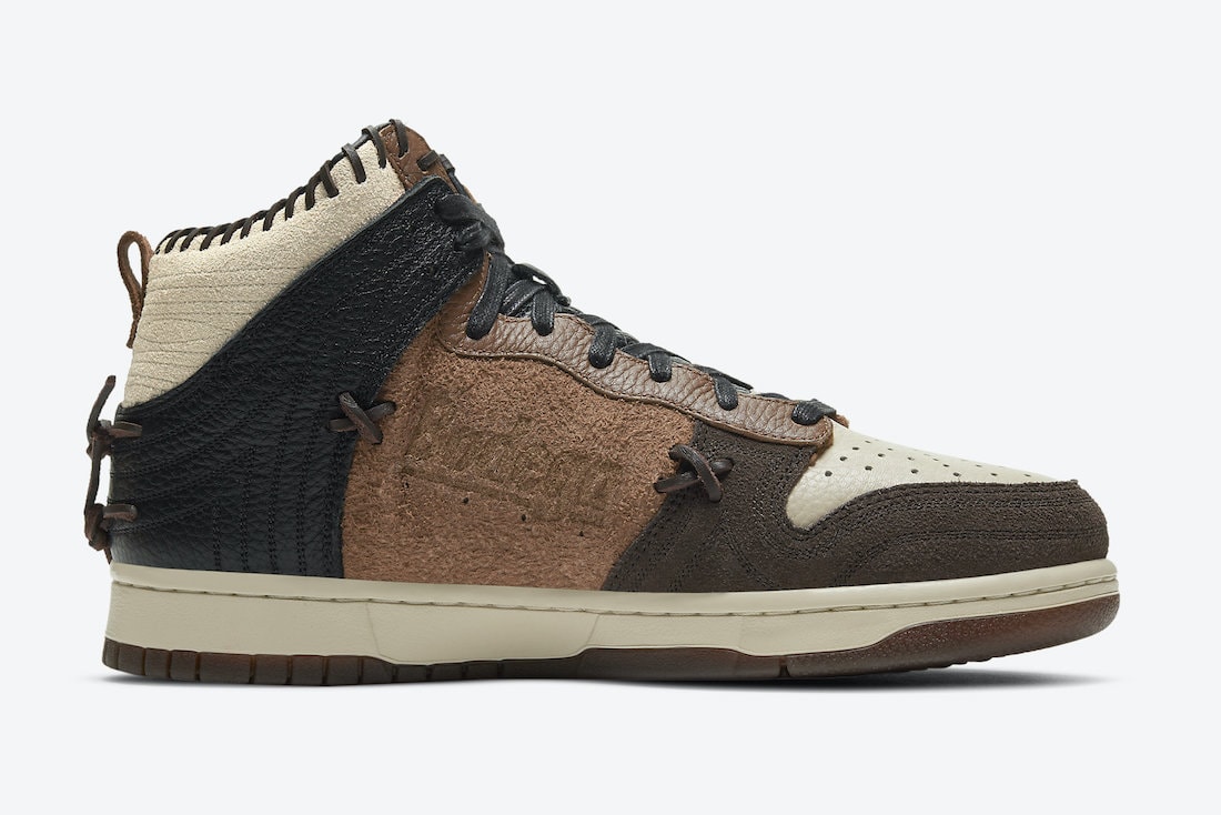 Official Images of the Bodega x Nike Dunk Hi "Fauna Brown"