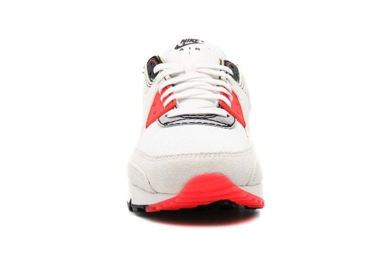 Nike Air Max 90 White Black Infrared Inside Out Reversed Deconstructed DC7856-100