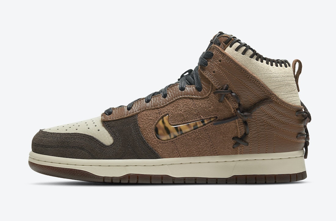 Official Images of the Bodega x Nike Dunk Hi "Fauna Brown"