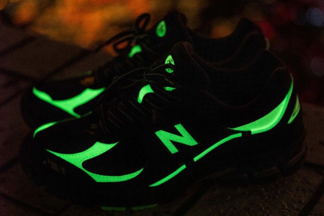 RandomEvent and UNIK Apply GLow in the Dark Uppers to New Balance's 2002R