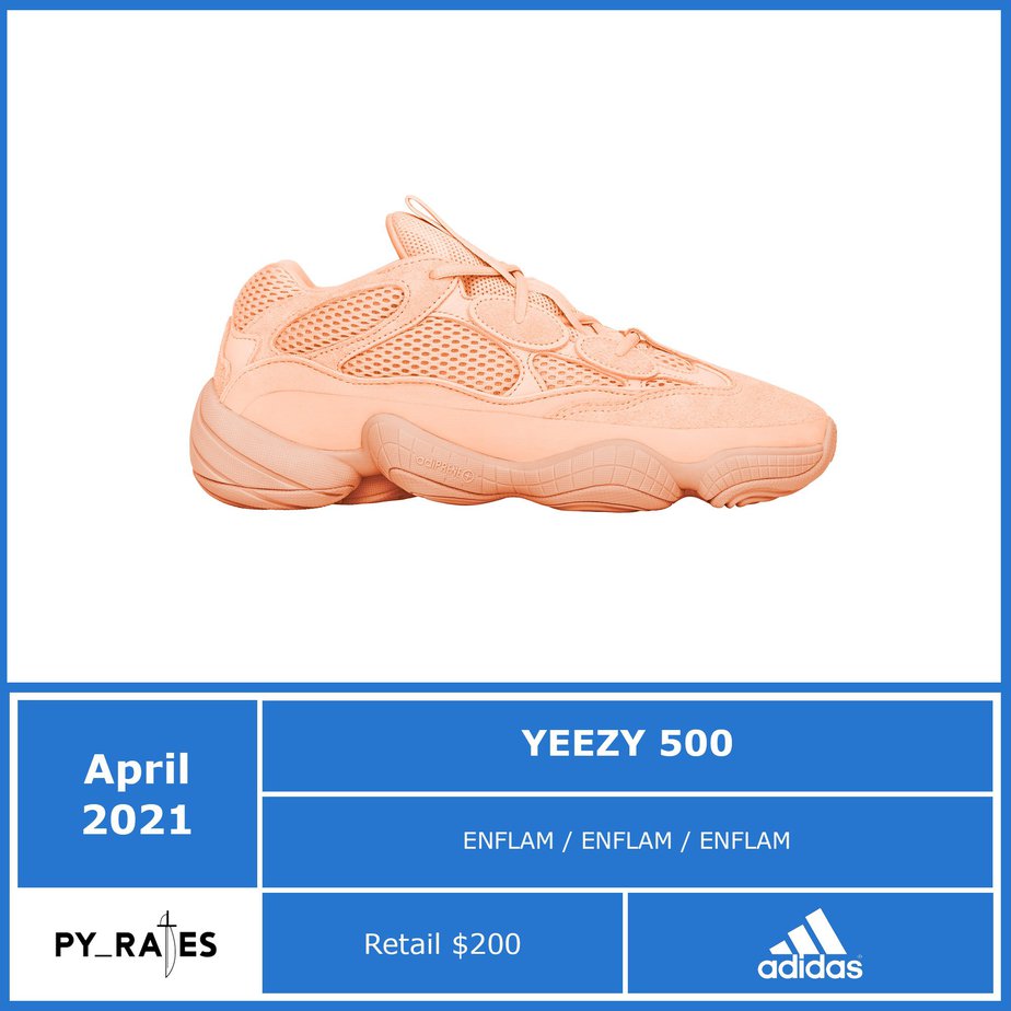 adidas Yeezy 500 "Enflam" Arrives Spring 2021