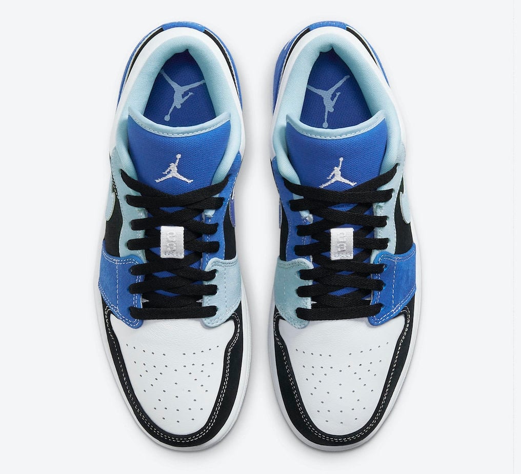 Official Look at an Air Jordan 1 Low in Blue and Black Tones