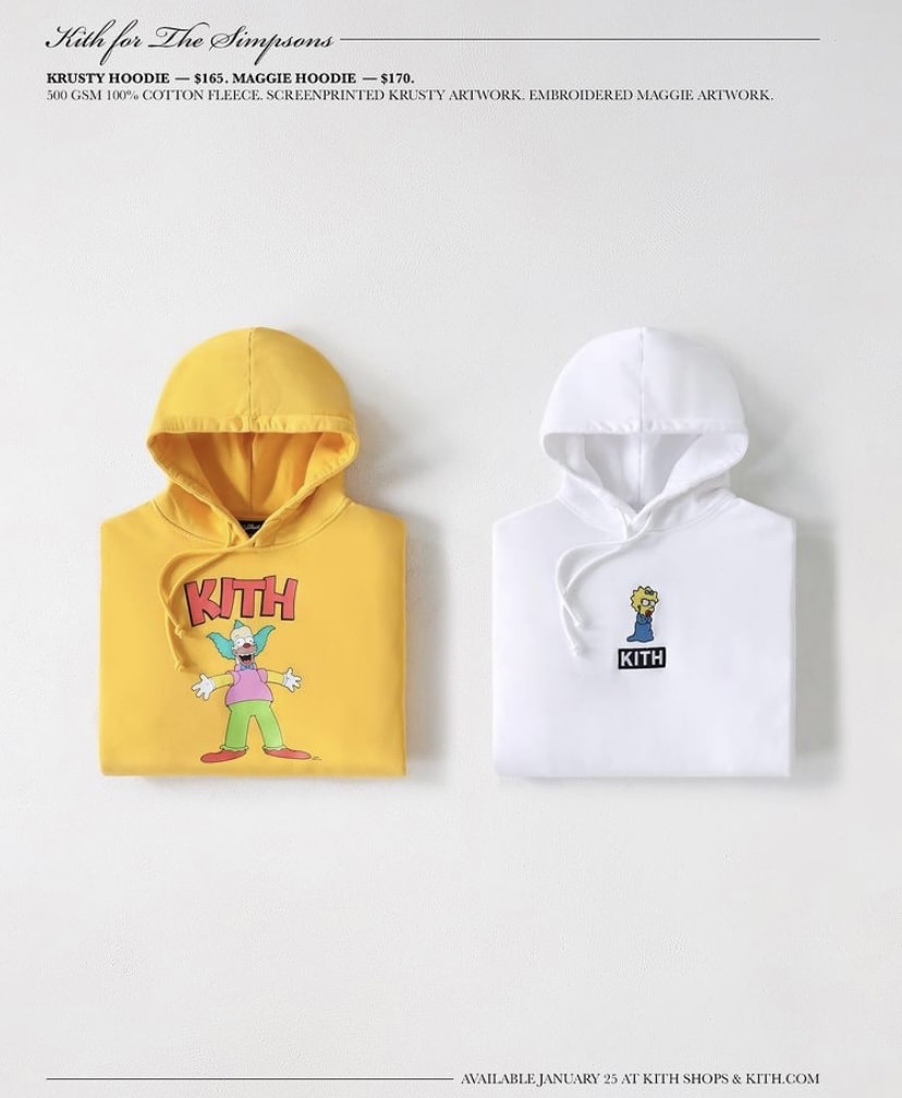 Kith x The Simpsons Releasing Tomorrow
