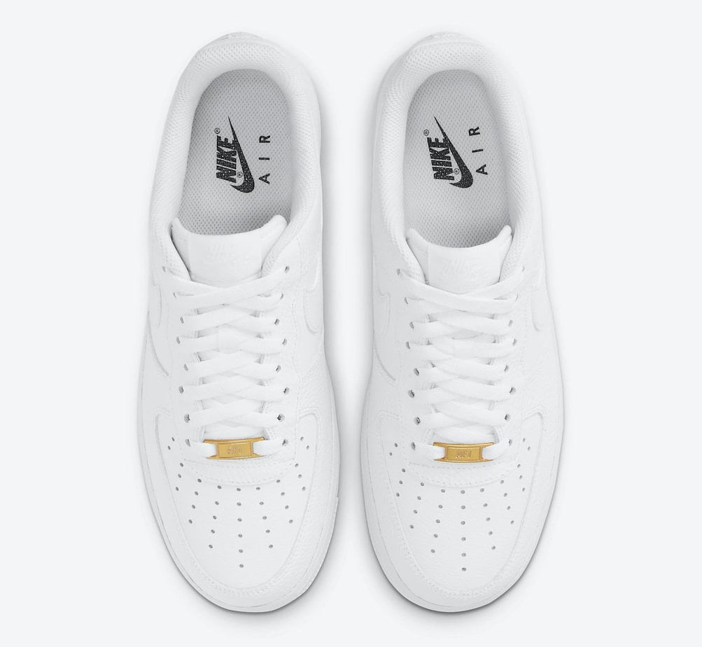 Nike Adds Tumbled Leather to the Triple White Air Force 1 Low