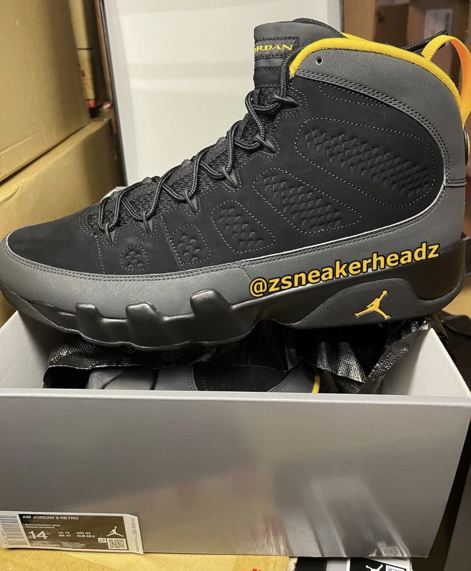 Air Jordan 9 University Gold Release Date CT8019-070
