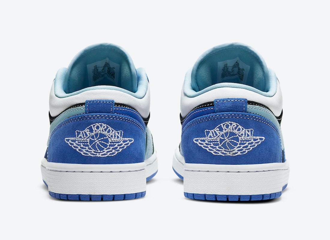 Official Look at an Air Jordan 1 Low in Blue and Black Tones