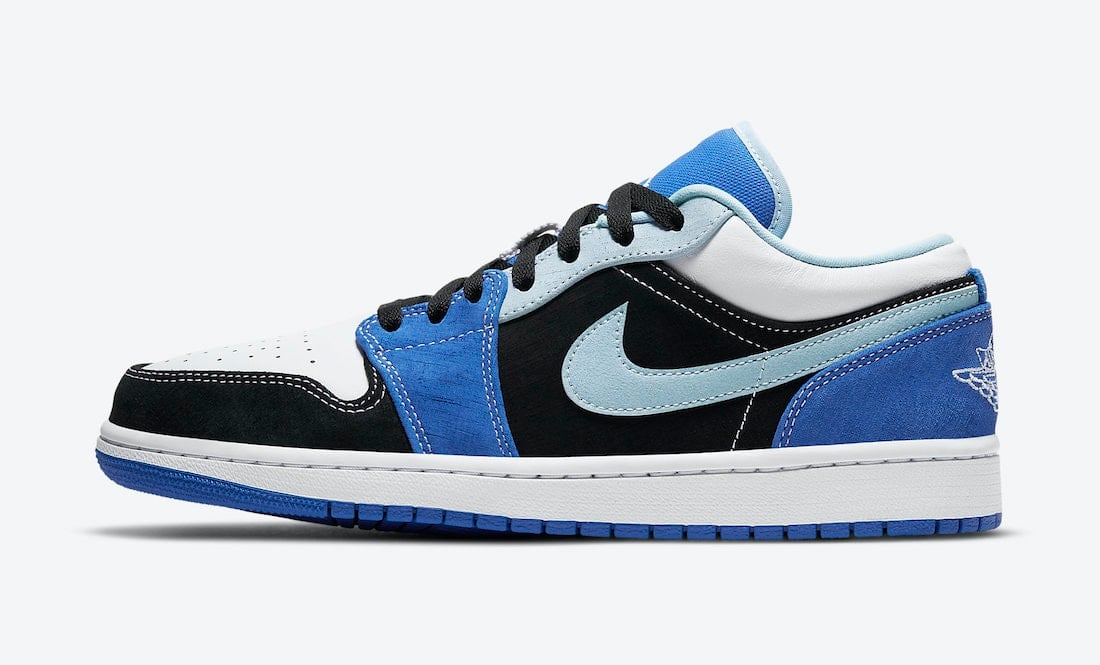 Official Look at an Air Jordan 1 Low in Blue and Black Tones