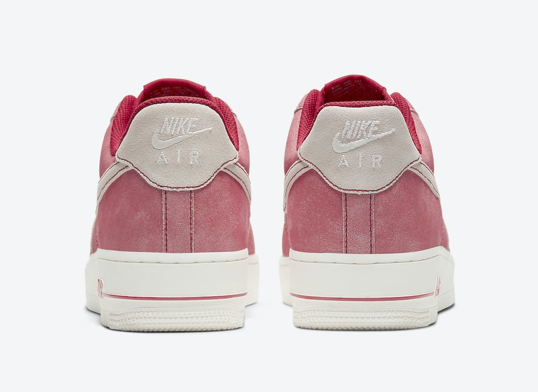 Dusty Red Suede Bathes The Nike Air Force 1 Low