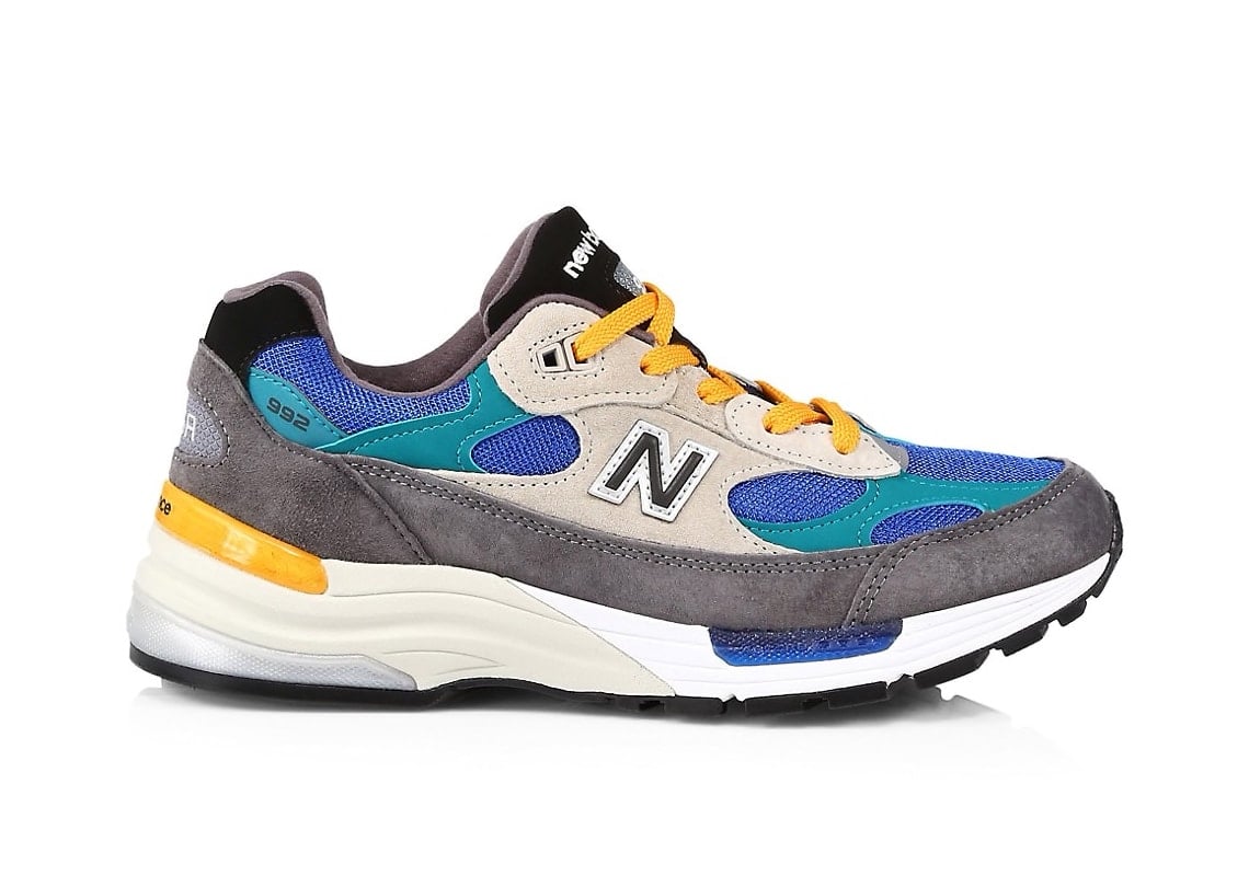 Ew Balance 992 Grey Green Teal Yellow