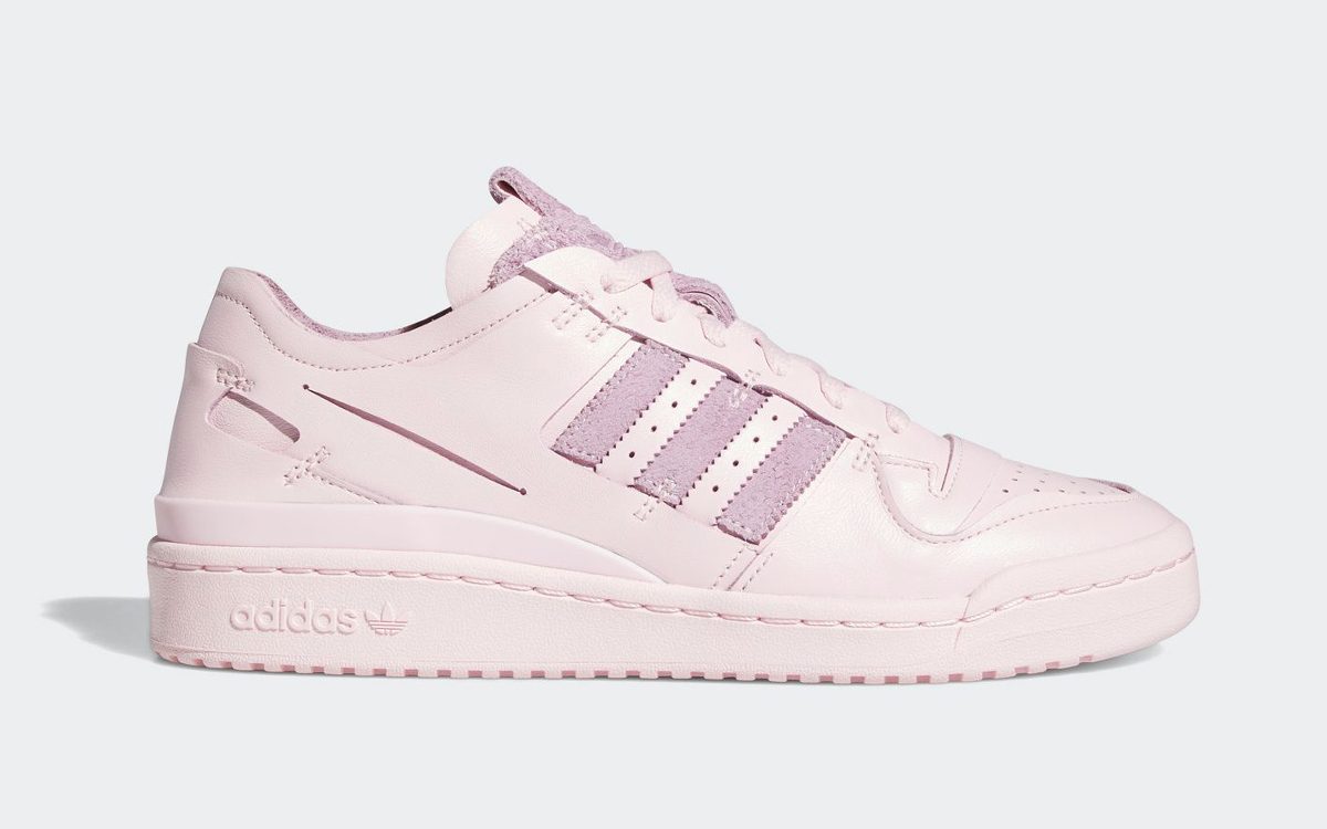 Deconstructed adidas Forum Low Minimalist FY8277 Pink Purple