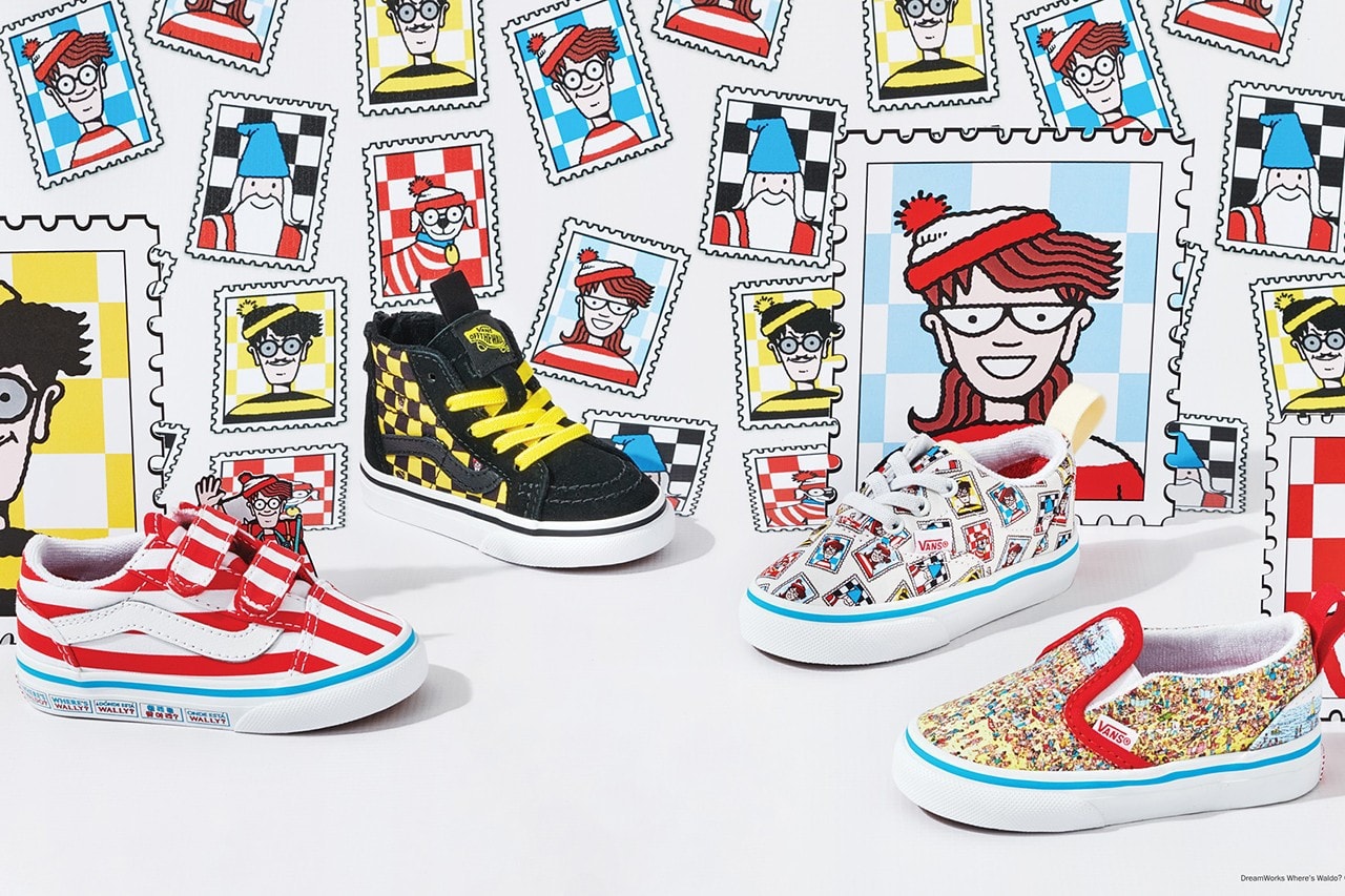 Vans Wheres Waldo Sk8 Hi Old Skool Slip On Apparel