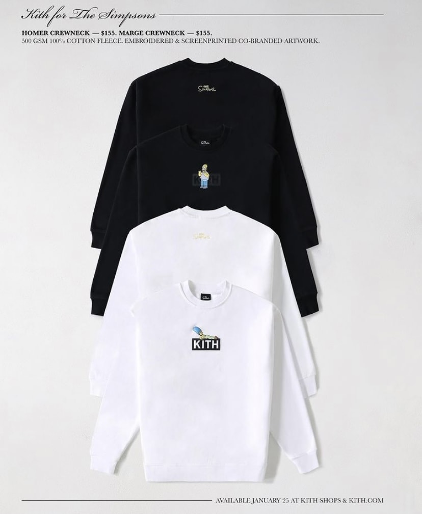Kith x The Simpsons Releasing Tomorrow