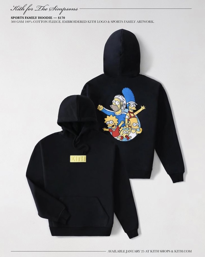Kith x The Simpsons Releasing Tomorrow