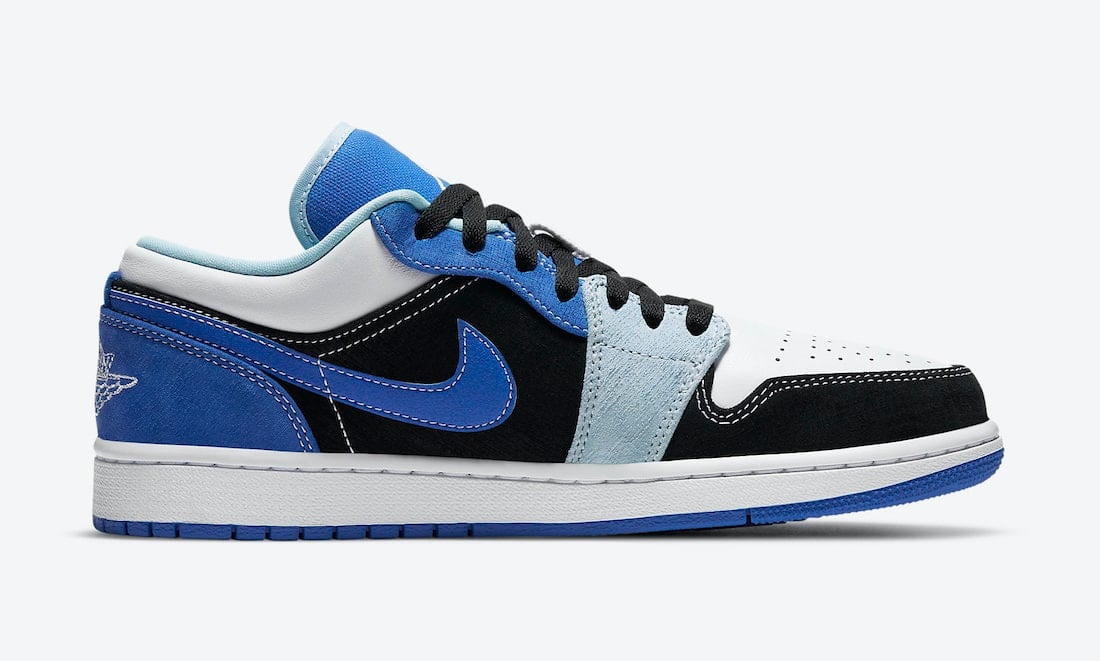 Official Look at an Air Jordan 1 Low in Blue and Black Tones