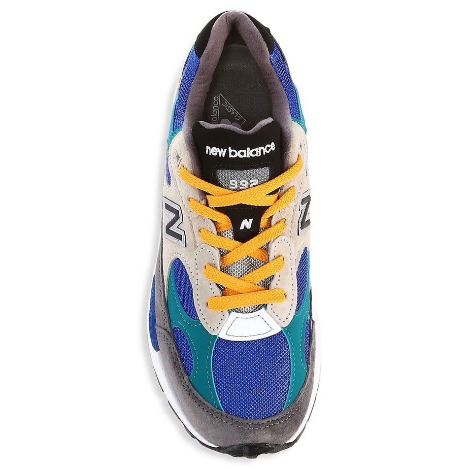 Ew Balance 992 Grey Green Teal Yellow